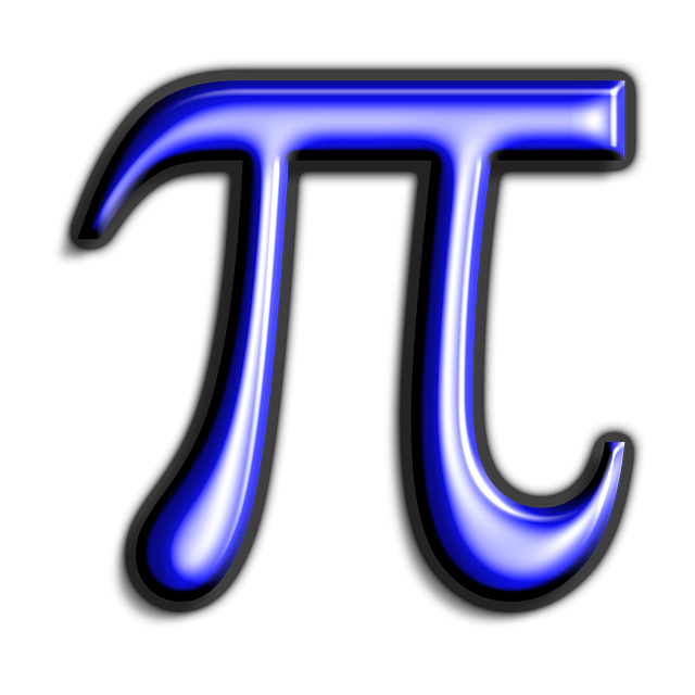 Mathematical pi symbol decoration